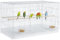 Yaheetech Jaula para Pájaros Jaula Metal para Loro con Comedero y Bandeja 76x45,5x45,5cm Blanco