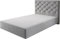 DELIFE Boxspringgestell Dream-Great Mikrofaser Grau 120x200 cm Bettgestell