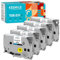 TZE231 TZe-231 Schriftband Kompatibel für Brother TZE 231 TZ231 TZ-231 12mm 0.47 Schwarz auf Weiß für Brother P-Touch H105 H110 1000 1005 1010 1280 D400 PT-H105 PT-H110, 5er-Pack