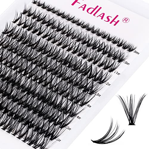 Wimpern Einzeln Cluster für Wimpernverlängerung 30D 0.07 D Curl Mix 8-16mm Individuelle Cluster Künstliche Wimpern Wimpernbüschel für Anfänger