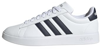 adidas Men's Grand Court 2.0 Sneaker, Ftwr White Legend Ink Ecru Tint, 11 UK