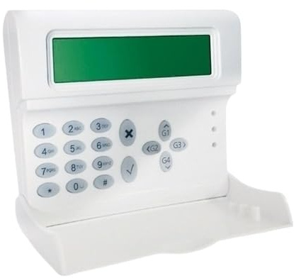 Dieffematic AMC K-LCD Tastiera Remota per Sistema Allarme Antifurto - Display LCD Retro-illuminato a 32 Caratteri