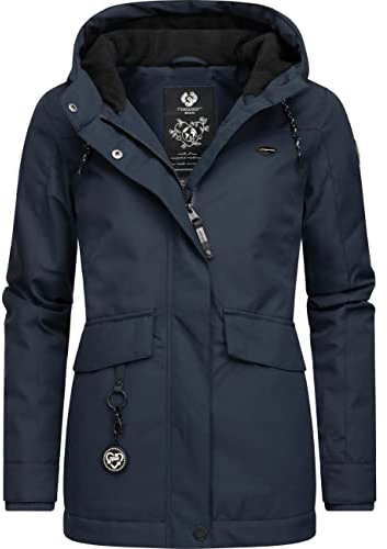 Ragwear Damen warme Winterjacke wasserdicht Jazmin Remake II Intl. Navy22 Gr. L