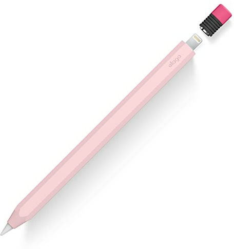 elago Klassische Hülle Kompatibel mit Apple Pencil 1. Generation Cover Hülle, Dauerhaftes Silikon, Klassisches Design, Perfekter Halt, Schützende Haut, Premium-Silikon (Lovely Rosa)