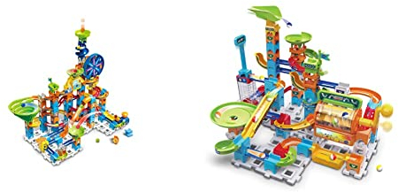 VTech Marble Rush - Ultimate Set XL100 E – von 4-12 Jahren & Marble Rush - Super Action Set L100 E – Interaktives Kugelbahn-Set mit Licht und Sound, spannenden Bahnelementen, von 4-12 Jahren