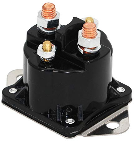 WQSING 24V 100A Solenoid Relay Switch 4 Terminal SAZ-4401U SAZ4401U Plastic Case Compatible with Winch Motor