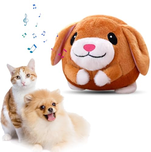 Topbashgo Hundespielzeug Ball, Active Moving Pet Plush Toy, Interaktives Hundespielzeug, Active Ball Hund, Spielzeug Plüsch Balle Für Katze& Hunde (Welpe)