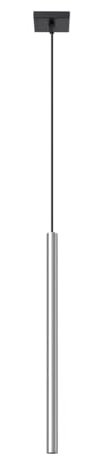 SOLLUX lighting Hängelampe Pendelleuchte Hängeleuchte Deckenlampe Stahl 1 Flammig Chrom PASTELO