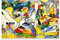 Gelanori Wassily Kandinsky Leinwanddruck, Wandkunst – Skizze für Komposition II – abstraktes Gemälde, Poster, bunt, moderne Wandkunst, Dekor für Wohnzimmer, Büro, Schlafzimmer, Zuhause, ungerahmt (30