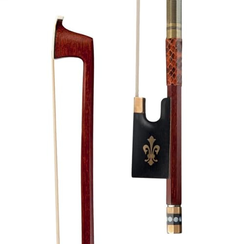 TSTS Geigenbogen voller Größe 4/4 Violinbogen Meister Pernambuk Achteckiger Griff Rosshaar Ebenholz Well Balance Bogen