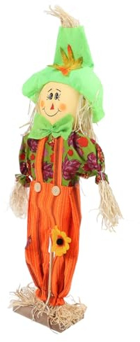 Figurine d'épouvantail, Poteau d'épouvantail Debout Résistant aux Intempéries pour l'extérieur (Pantalon Homme Debout)