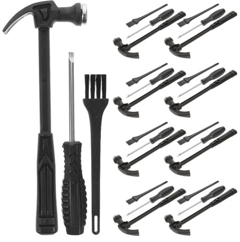 UPKOCH 9 Sets Schwarz Ausgrabungsset Für Kinder Fossilien Ausgrabungswerkzeug-Set Für Kinder Kleiner Pinsel Meißelhammer Lernspielzeug Rock-Geographie-Set Edelsteine Dinosaurier-Grabwerkzeuge