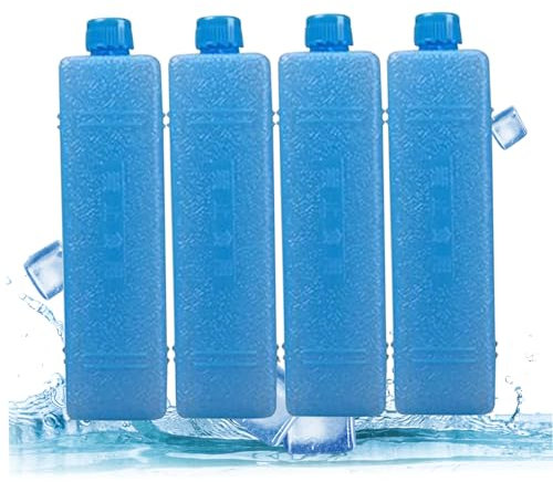 BEAHING Ice Packs, Ice Blocks for Cooler Reusable Freezer Packs Long-Lasting Cool Packs for Coolers Set of 4 Freezer Packs for Refrigerator, Air Conditioner, Fan