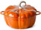 BESTXH Orange,3.7L, Emaille-Topf, KüRbis-Emaille-Eintopf, KüRbis-Kochtopf Mit Antihaftbeschichtung, KüRbis-Schmortopf, GroßEr Schmortopf, Suppentopf, Halloween-Dekotopf