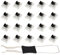 ECSiNG 20pcs Black Mechanical Keyboard Switches 3 Pin Dustproof Compatible with MX Mechanical RGB Gaming Keyboard