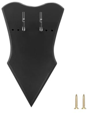 DONGKER Schwerthalter, 1 Stuck Holz Wandhalterung für Schwerter, Massivholz Schwertständer mit Haken und Schrauben für Bogen, mittelalterliches Schwert, Dolch, Axt (ohne Schwert)