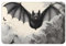 WZYWHJ Anti-Slip Doormat 16 x 24 in Floor mat Rugs Easy to Clean Suitable for Front Door, Living Room, Bathroom Bat Print Printed