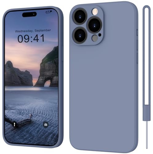 ORDA for iPhone 13 Pro Case Silicone Ultra Slim Soft Gel Rubber Cover for iPhone 13 Pro Phone Case Thin Anti-Scratch Microfiber Lining Compatible for 6.1 Grey
