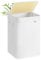 SONGMICS Laundry Basket, 95 L, Laundry Hamper, Laundry Bin with Lid, Bamboo, Foldable, Removable and Machine Washable Liner Bag, for Laundry Room, Bedroom, White LCB060W01