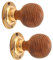 Infinity Decor Victorian Rosewood Beehive Mortice Rim Door Knobs Pull Handles on Aged Brass Rose 55mm – Ideal for Interior & Exterior Doors