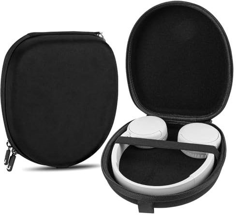 Linkidea Funda de transporte para auriculares compatible con JBL Live 460NC, Tune 500, Tune 510BT, Tune 520BT, bolsa de viaje rígida protectora de repuesto (negro)