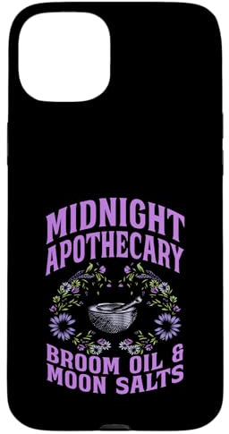 Midnight Apothecary - Broom Oil & Moon Salts Witchy Case for iPhone 15 Plus