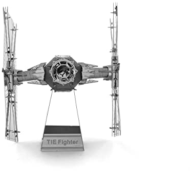 Fascinations MMS256 Metal Earth Metallbausätze - Star Wars TIE Fighter™, lasergeschnittener 3D-Konstruktionsbausatz, 3D Metall Puzzle, DIY Modellbausatz mit 2 Metallplatinen, ab 14 Jahre
