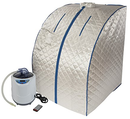 CHI-ENTERPISE - Dampfsauna Svedana | Stecksauna mit elektronischem Dampferzeuger, praktischer Fernbedienung und 2 Liter Volumen | 108x82 | 1000 Watt