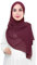 Lina & Lily Damen Muslim Premium Chiffon Hijab Kopftuch Schal aus Leicht Stoff (Weinrot)