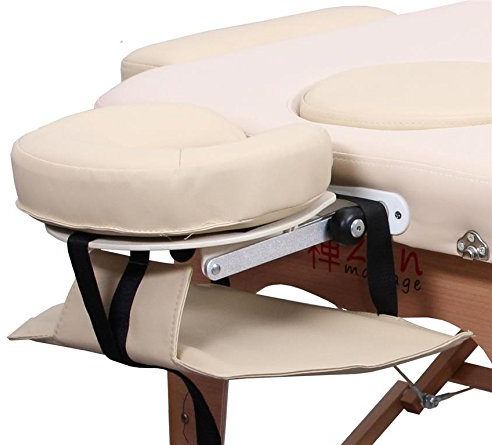 Zen – Armschlaufe für alle Zen Massageliegen – gepolsterte Armauflage zur Entlastung des Nacken- & Schulterbereichs bei der Massage Behandlung – Massagetisch Zubehör (Cremé)