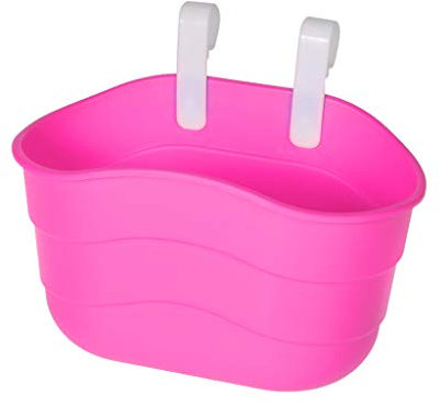 Ranuw Fahrradkorb für Kinder, Fahrradlenker, Lenkertasche, Kunststoff, Rosa