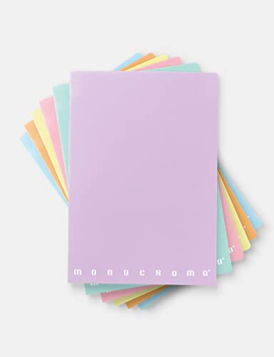 Pigna Monocromo Pastel, Heft, DIN A4, 40 Blätter Monocromo PASTEL, 10er Pack