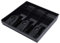 Caja de Efectivo Caja Registradora Cajón Registro Insertar Bandeja de Reemplazo 3 Billetes 3 Monedas para Petty Cash Caja de Almacenamiento de Dinero (Black)