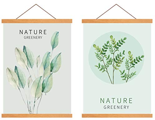 Radezon Cadre d'affiche, Cadre en Bois Magnétique pour Photo Picture Art Art Wall Hanging 16 inch(2 Pack)