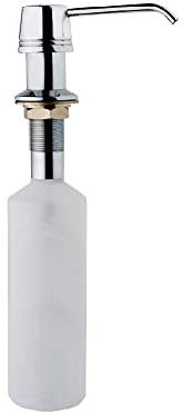 Teka 115890011 - Dispensador de Jabón para Fregaderos, Capacidad 350 ml, Diseño que se Adapta a Cualquier Cocina, Facilita el Ahorro de Detergente, Color Acero Inoxidable