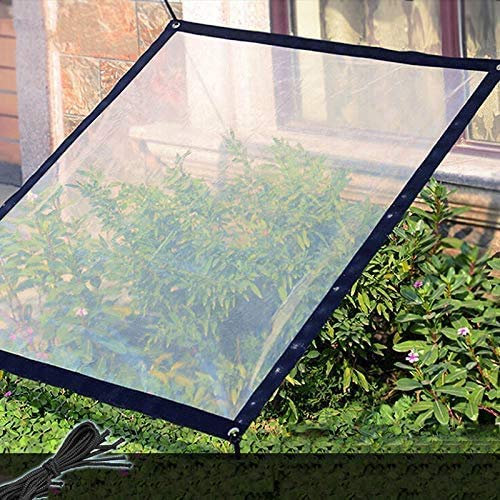 YJZQ Bâche Transparent Jardinage Housse de Protection Plantation Couvre Ciel en PE Couverture Anti Pluie