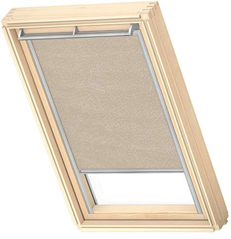 VELUX Original Roof Window Translucent Roller Blind for C02, Natural, with Grey Guide Rail