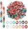PandaHall 840pcs Acryl Verbindungsringe, 14 Farben Transparent Kabelkette Kleine Twist Panzerketten Quick Link Connectors Für Ohrring Halskette Brille Kette Schmuckherstellung 13.5x10mm
