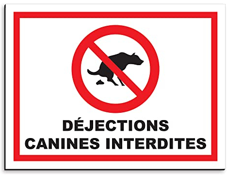 Warnschild Hundekot, verboten aus Aluminium, 30 x 20 cm