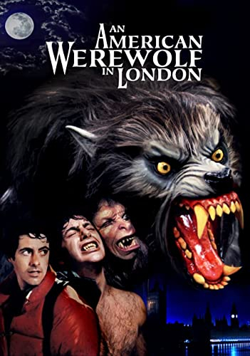 AN AMERICAN WEREWOLF IN LONDON 1981 4 Poster A0 - Filmkunstposter in verschiedenen Größen für Wohn- oder Schlafzimmerideen. Randlose Kultfilmbilder, klassische ikonische 70er, 80er, 90er Jahre, Vinta