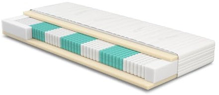 Meisterschlaf Matratze 70x200 cm - SERA H5 - Tencel - Orthopädische 7-Zonen - Höhe 22 cm - Ideal für Allergiker & Schwitzer - Tonnentaschen - Taschenfederkernmatratze 70x200