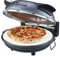 Cooks Professional Electric Pizza Oven with 31cm Stone Base, Glass Window, Timer, Stainless Steel Paddles & Baking Sheet | Energy Efficient Portable Countertop Pizza Maker Machine 1200W | Grey