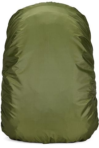 Lukery Funda Impermeable para Mochila, Cubierta de Mochila Reflectante Bolso, Protector de Lluvia para Montañismo, Camping, Ciclismo, Senderismo (XS,Verde militar)