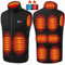 XCMVXN Gilet Chauffant Électrique Hiver Homme Femme, Veste Chauffante Sans Manche pour Randonnée et Activités Extérieures - L (Batterie Non Incluse)
