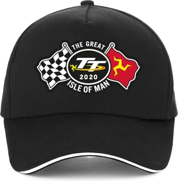 VIDOJI Unisex-Baseballkappe Isle of Man TT Motorrad Rennmütze Sommerstil Unisex Trucker Hut Mode Motorrad Sport Baseballkappe OutCaps