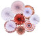 Curqia 1 Set Hanging Paper Fans Decoration Rose Gold Paper Decoration for Party Wedding Birthday Events Accessories(Rose Gold）, DS1355