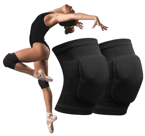 Moorle 1 Paar Knieschoner Tanzen, Volleyball Knieschoner Damen M, Knieschützer Kinder, Knieschoner Handball Verdickung Schwamm, Knieschoner Sport, Elastische Kollision Vermeidung Knee Pads