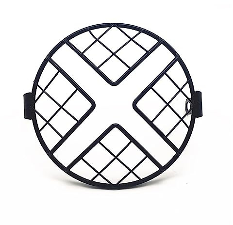 7 Zoll Metall Retro Motorrad Scheinwerfer Schutz Abckung Scheinwerfer Mesh Grille Lampenschirm Motorrad Scheinwerfer Schutz Abckung Motorrad Scheinwerfer Grill (Farbe : B)