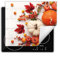 DarHaus Herdabdeckplatte Einteilig Küche Herdabdeckung Ceranfeld Herdabdeckplatten Anti Rutsch Matte Aufrollbar 60x52 cm, Herbst - Holz