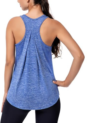 Dawnrole Damen Sport Tank Top Ärmelloses Yoga Oberteil Laufen Fitness Shirt